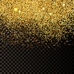 Golden Confetti Background