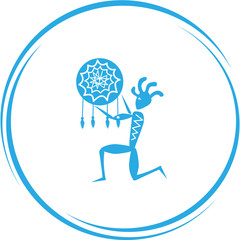 ethnic little man as shaman.