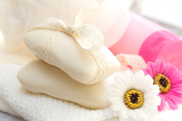 Flower soap and SPA accessories