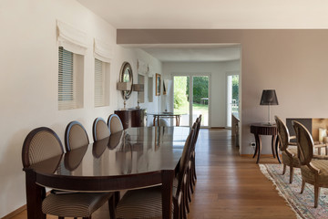 Interior, comfortable dining room