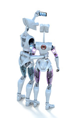 Robots taking Selfie