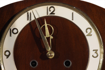 classic clock with moving pointer