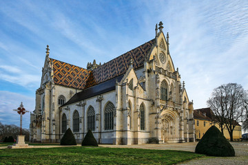 Fototapeta na wymiar Bourg-en-Bresse, Monastère Royal de Brou