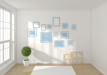 3d rendered interior composition 