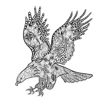 recommend clip art: Eagle doodle