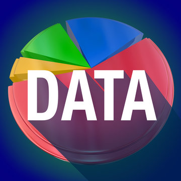 Data Pie Chart Word Long Shadow Statistics Information