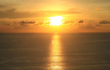 Sea sunset twilight nature background