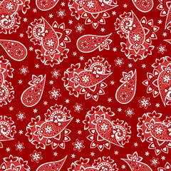 Paisley seamless pattern