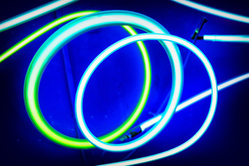 neon circles