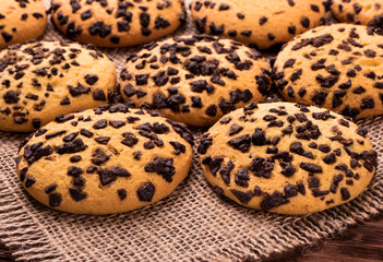 Cookies with chocolate