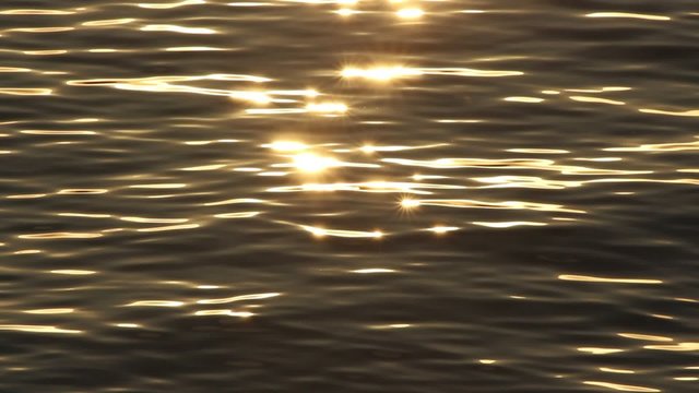 Sun reflection on a water surface