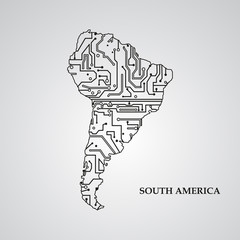 Circuit board South America 