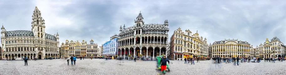 Peel and stick wall murals Brussels Brussels grand place panorama