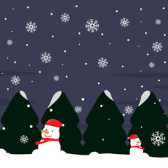Winter Christmas Background.