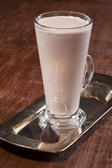 Chocolate milk smoothie.