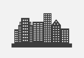 Obraz premium City skyline icon vector