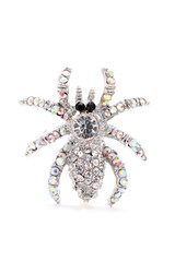 brooch in the form of a spider on a white background