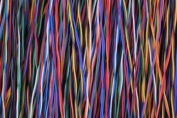 Colorful network cable and wire