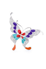 butterfly brooch a  on a white background