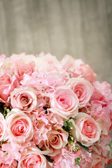 Bright pink roses background,Vintage color.