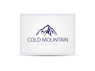 mountain outdoor adventure vector logo