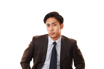 微笑むビジネスマン