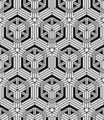 Illusive continuous monochrome pattern, decorative abstract back