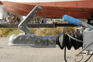 close-up trailer hook for boats