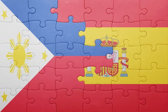 puzzle with the national flag of spain and philippines Stock Illustration |  Adobe Stock