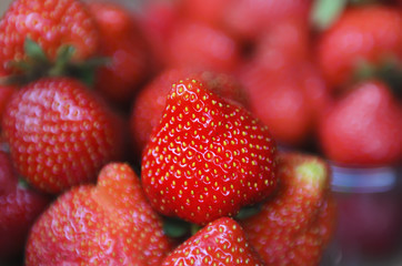 Strawberry at market