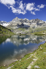 Naklejka na ściany i meble Zermatt - Schwarzseeparadies-Maria zum Schnee