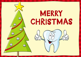 Weihnachtskarte Zahnarzt