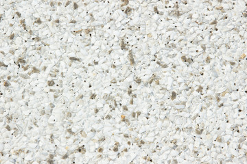 Modern wall decoration by garvel or pebble.