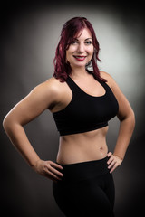 Fototapeta na wymiar fitness woman standing