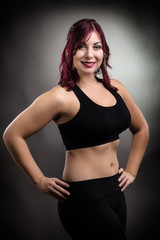 Obraz premium fitness woman standing