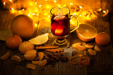 Mulled wine with spices