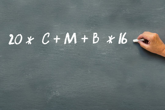 Epiphany Day, hand writing sign of blessing on a blackboard with