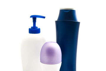 shower gel, shampoo and deodorant
