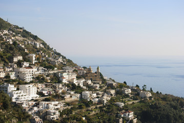 Landscape Conca dei Marini village, Italy