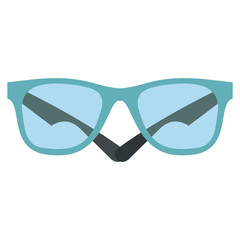 Fototapeta premium Flat medical icon glasses on a white background