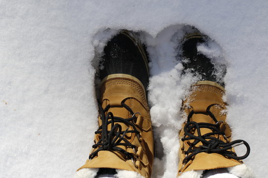 Nature: Snow - Boots In The Snow