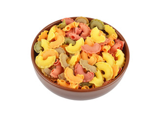 Wholegrain italian pasta in dish