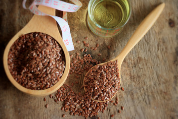 Linseed oil and flax seeds