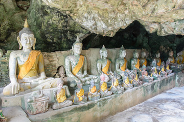 Wat Tham Kuha(Khooha) is a temple-cave filled with many Buddha I