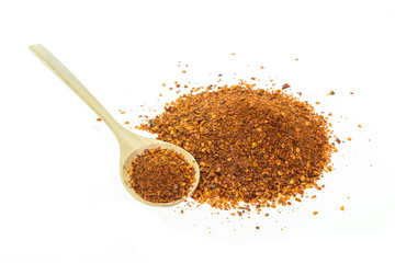 Thai cayenne pepper isolated on white