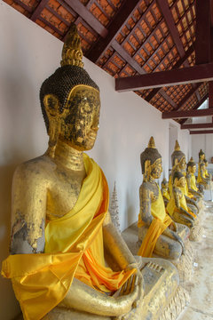 Sacred Buddha images in Surat thani, Thailand