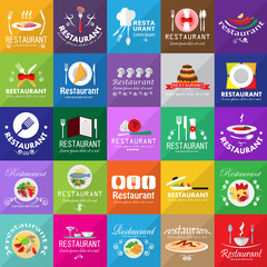 Restaurant Icons Set: Vector Illustration