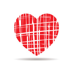 Red vector heart icon