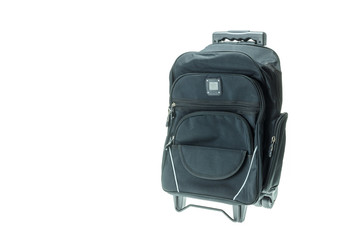 Naklejka premium New black student bag isolated on white