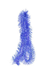 Color Christmas decorations isolated on white